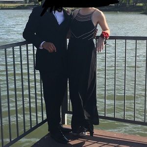 Size SMALL formal dress w/ open back.